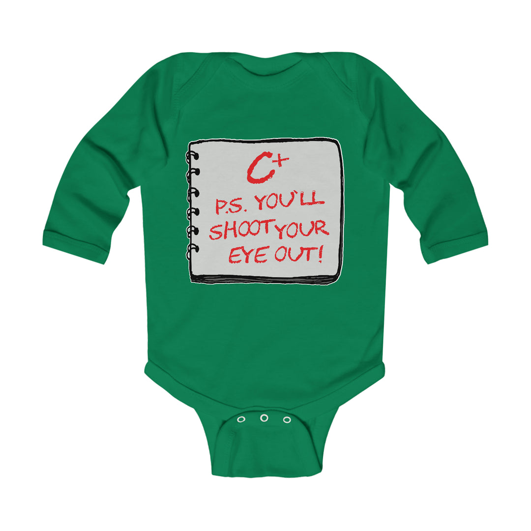 A Christmas Story "C+++" Infant Long Sleeve Bodysuit