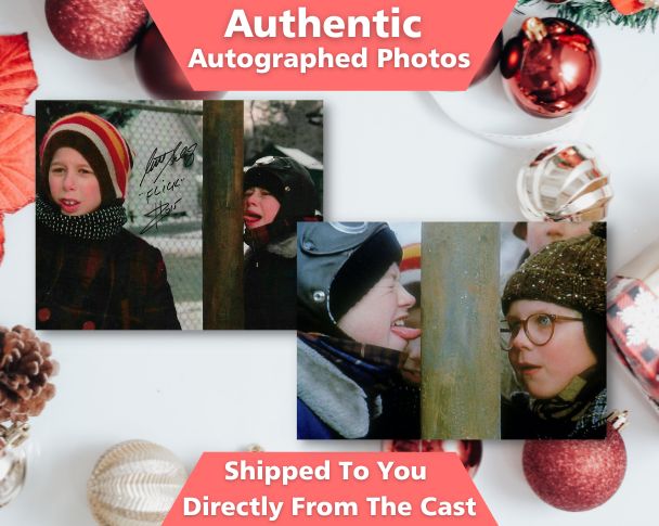 A Christmas Story Flick Autographed Photos - Signed by Scott Schwartz, 8x10 - A Christmas Story Family