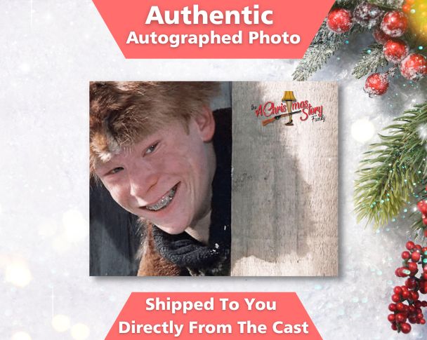 A Christmas Story Scut Farkus Autographed Photo - Signed by Zack Ward, 8x10 - A Christmas Story Family