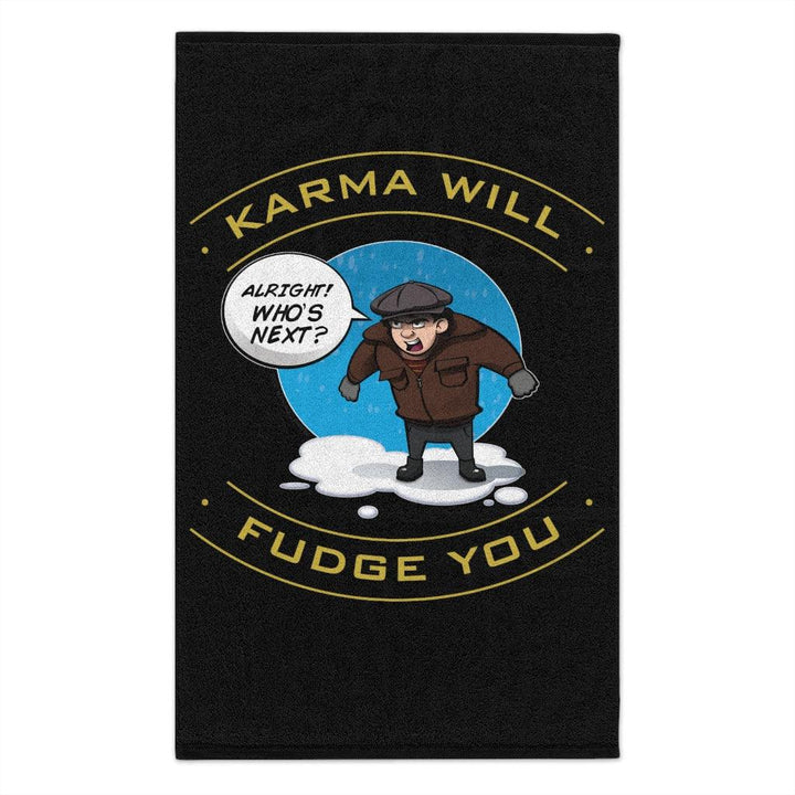 A Christmas Story "Karma Will Fudge You" Sublimated Rally Towel