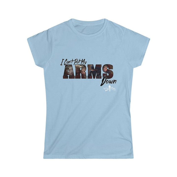 ACSF "Can't Put My Arms Down Letter Montage" Women's Short Sleeve Tee