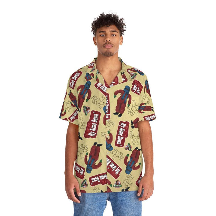ACSF "I Can't Put My Arms Down! Pattern" Hawaiian Shirt