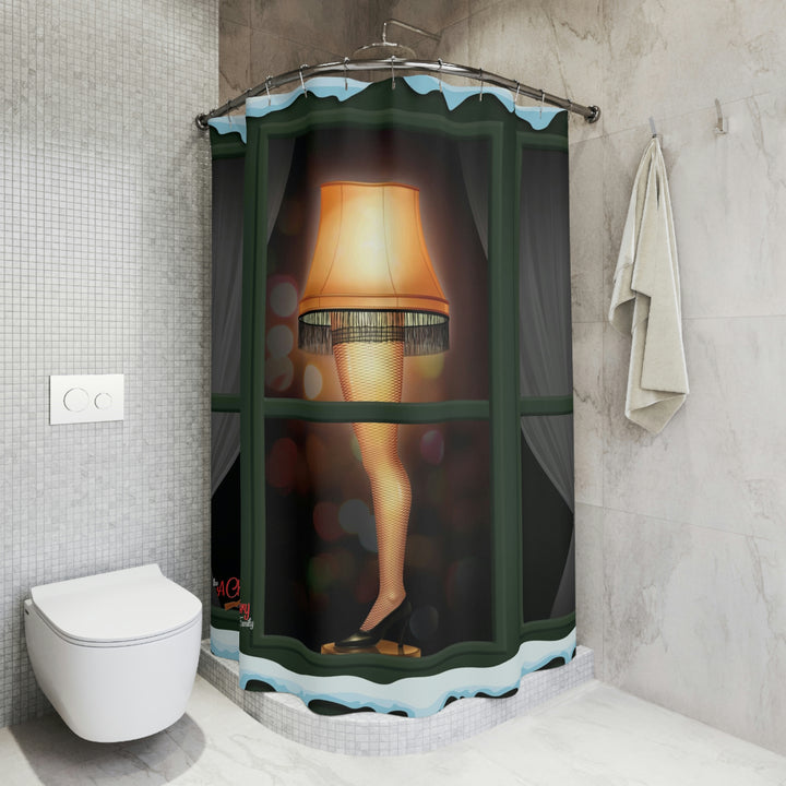 A Christmas Story "Major Award in Window" Polyester Shower Curtain