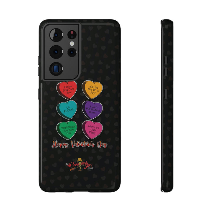 "A Christmas Story Family Love" Valentine's Day Candy Hearts Pattern Impact-Resistant Phone Cases