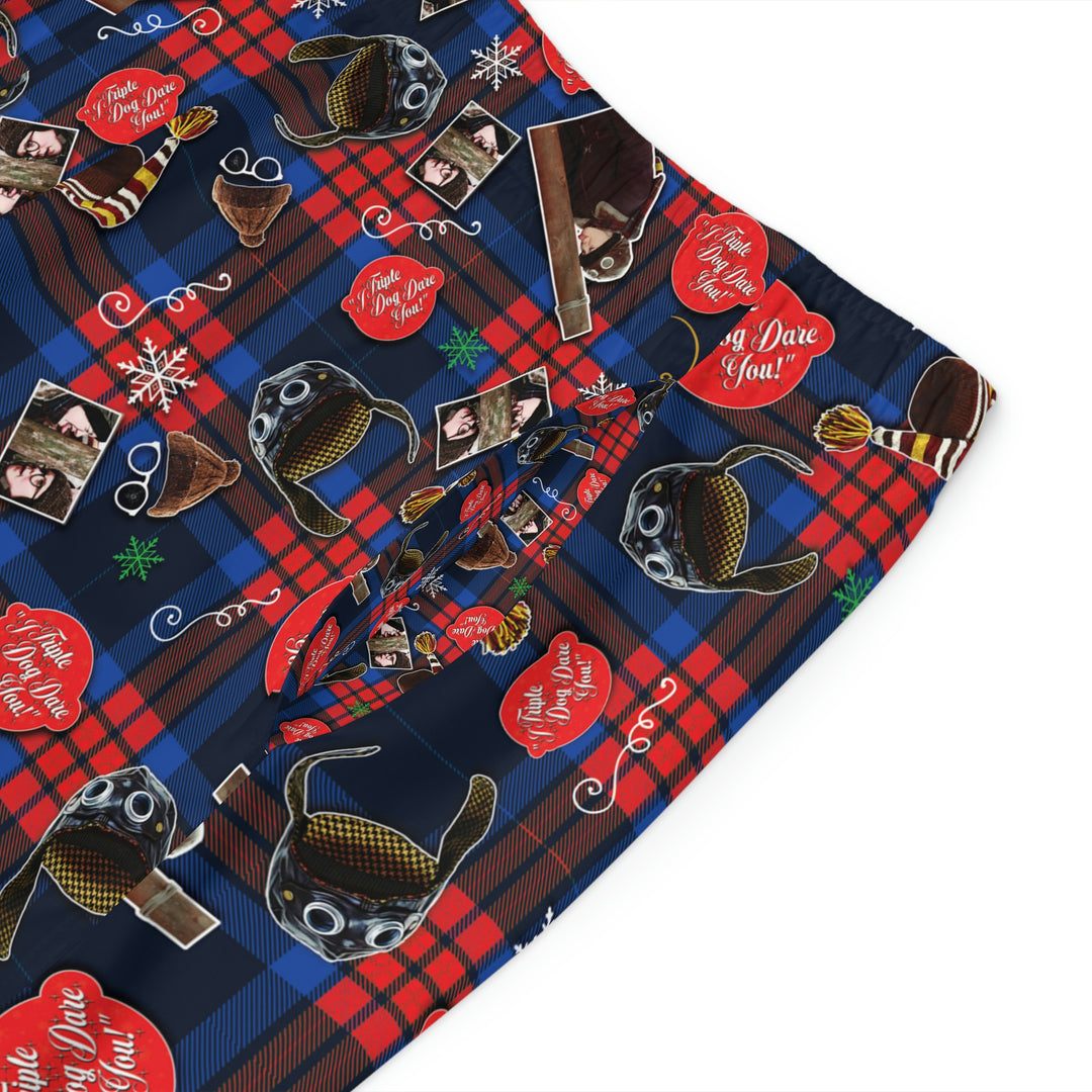 A Christmas Story "Triple Dog Dare!" Men's Board Shorts (AOP)