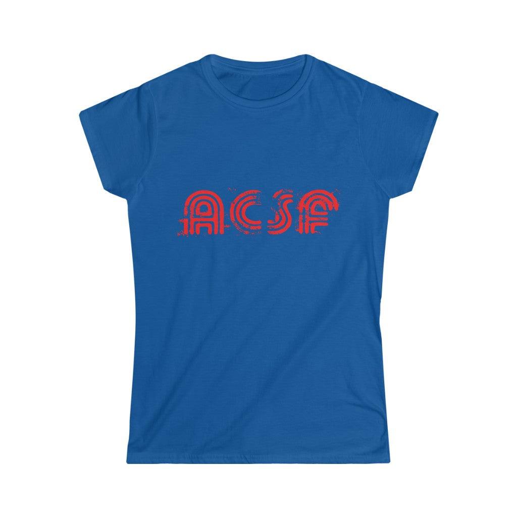 ACSF "Grunge Letters" Women's Short Sleeve Tee