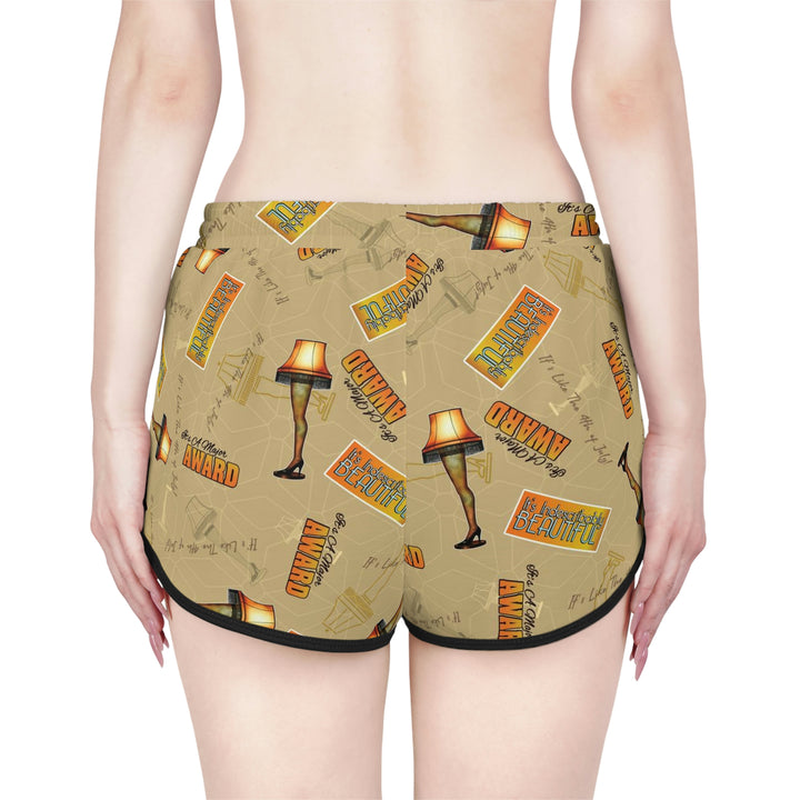 A Christmas Story "Leg Lamp Collage" Women's Relaxed Shorts
