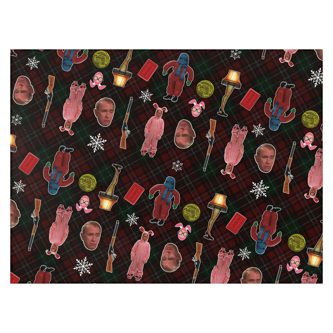 A Christmas Story "Icons Collage" Silky-Soft Cozy Dornier Rug
