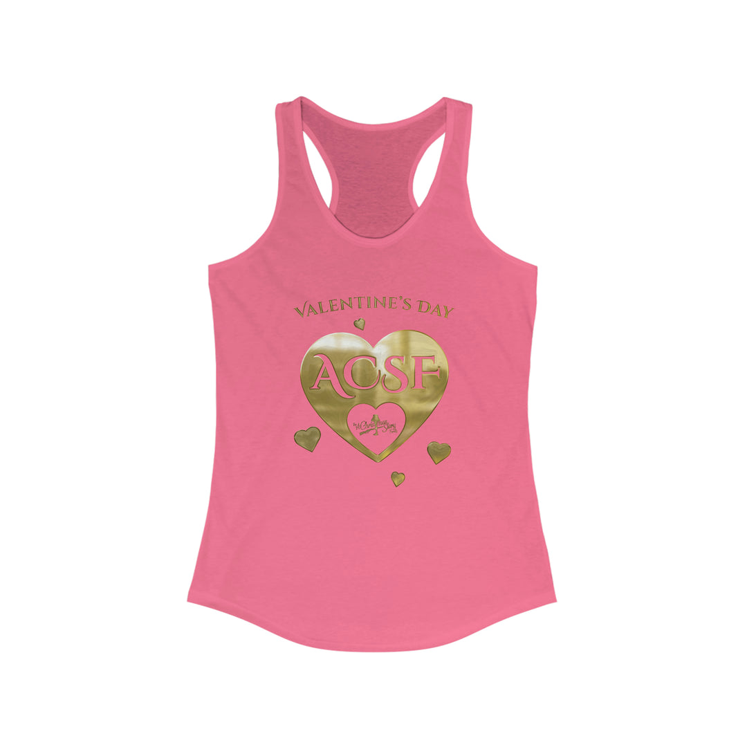 "A Christmas Story's Inner Circle VIP Valentine's Day Hearts" Women's Comfy Racerback Tank