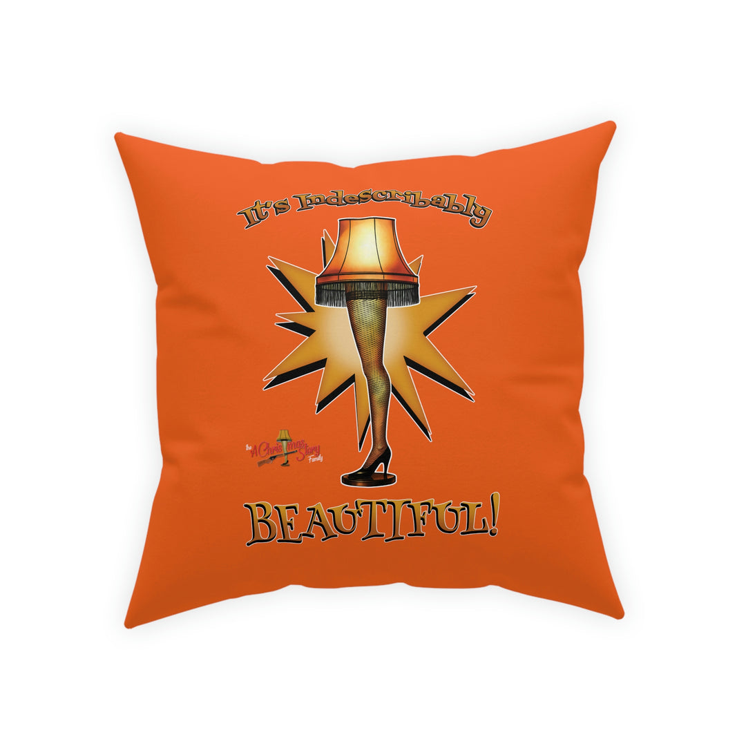 A Christmas Story "Leg Lamp Collage" Broadcloth Pillow