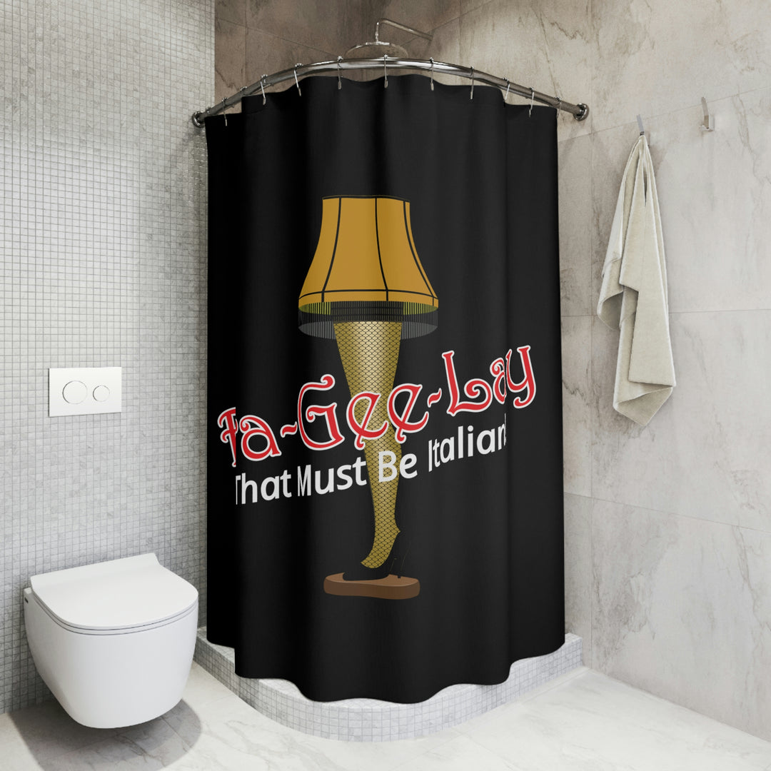 A Christmas Story "Fra-Gee-Lay" Polyester Shower Curtain