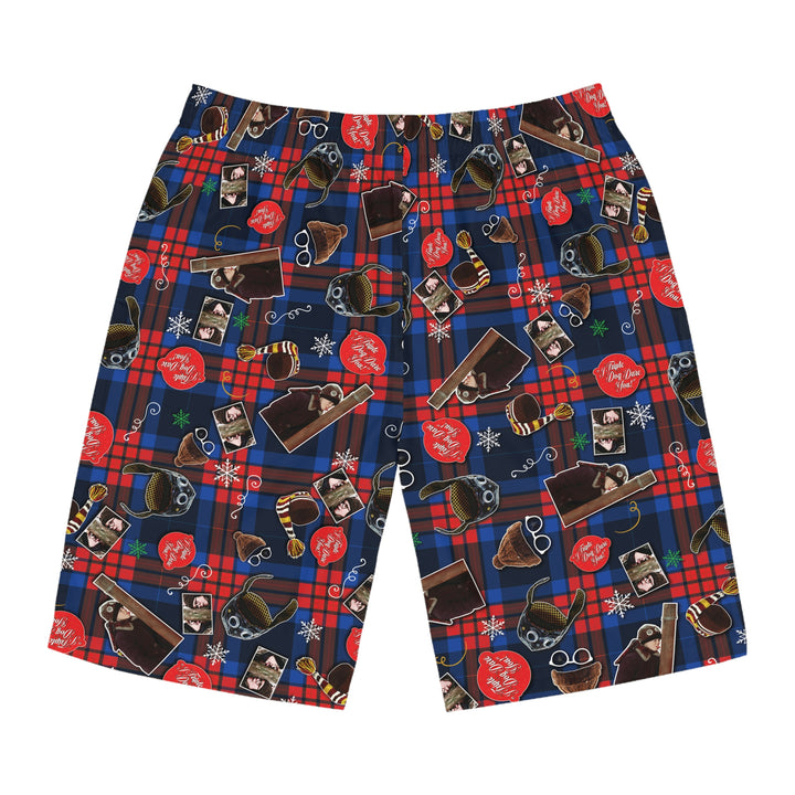 A Christmas Story "Triple Dog Dare!" Men's Board Shorts (AOP)