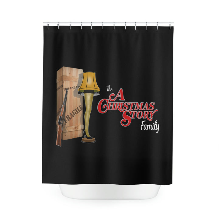 A Christmas Story Logo Polyester Shower Curtain