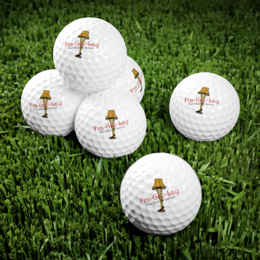 A Christmas Story "Fra-Gee-Lay" Golf Balls, 6pcs