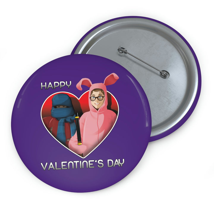 A Christmas Story "Valentine's Day Ralphie and Randy" Pin Buttons