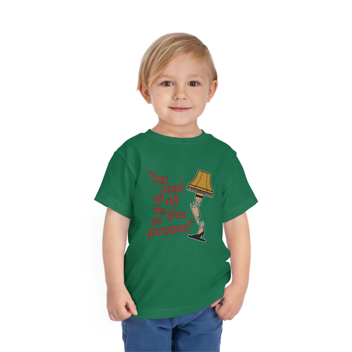 A Christmas Story "You Used Up All The Glue On Purpose" Toddler Short Sleeve Tee