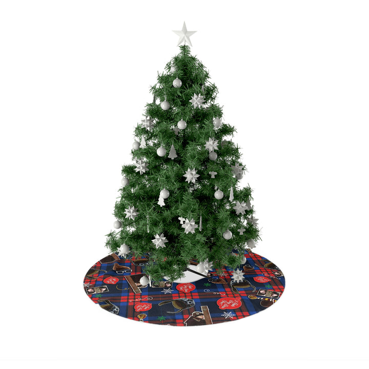 A Christmas Story "Triple Dog Dare" Christmas Tree Skirt (Tree Skirts are made from soft and plush fleece material)