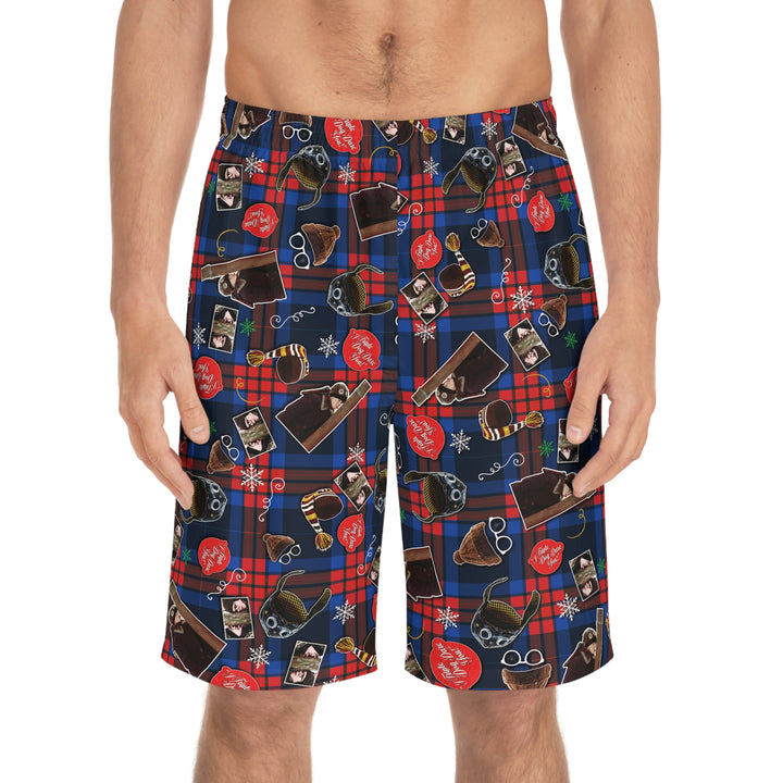 A Christmas Story "Triple Dog Dare!" Men's Board Shorts (AOP)