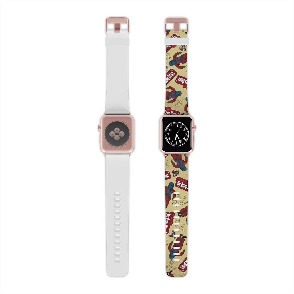 ACSF "I Can't Put My Arms Down! Pattern" Watch Band for Apple Watch
