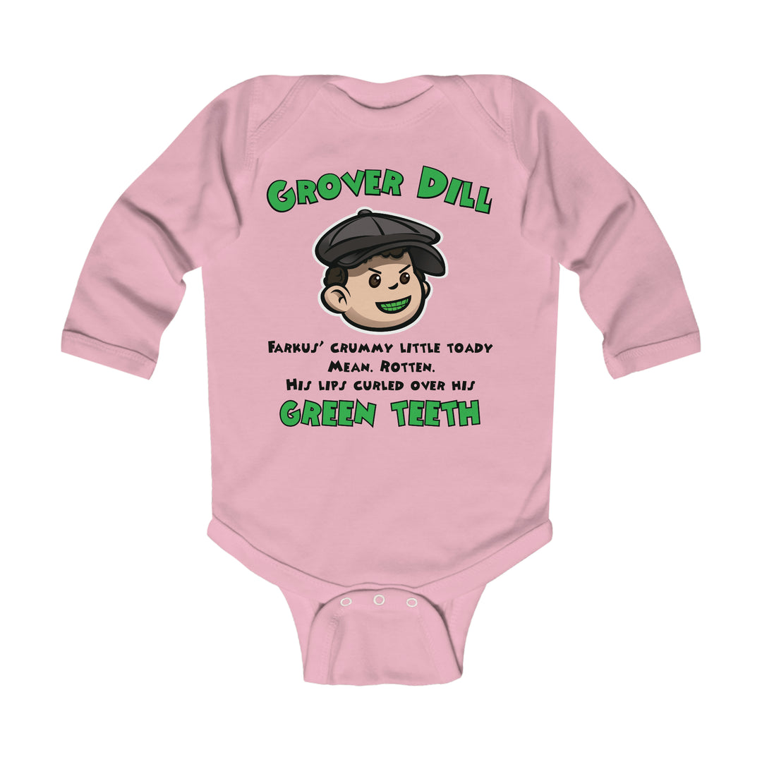 A Christmas Story "Grover Dill's Green Teeth" Infant Long Sleeve Bodysuit