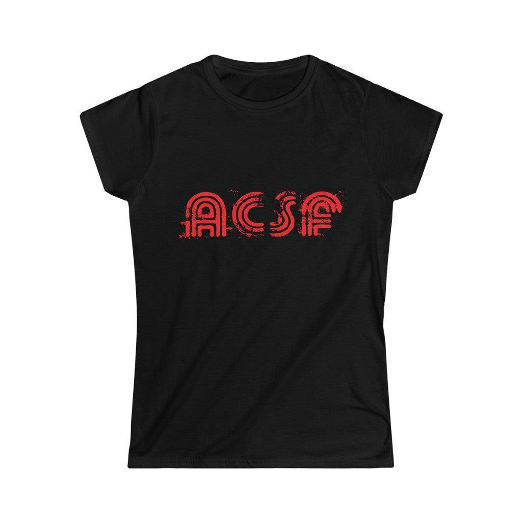 ACSF "Grunge Letters" Women's Short Sleeve Tee