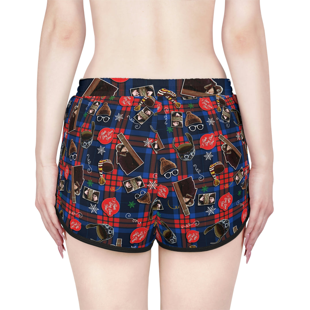 A Christmas Story "Triple Dog Dare" Women's Relaxed Shorts