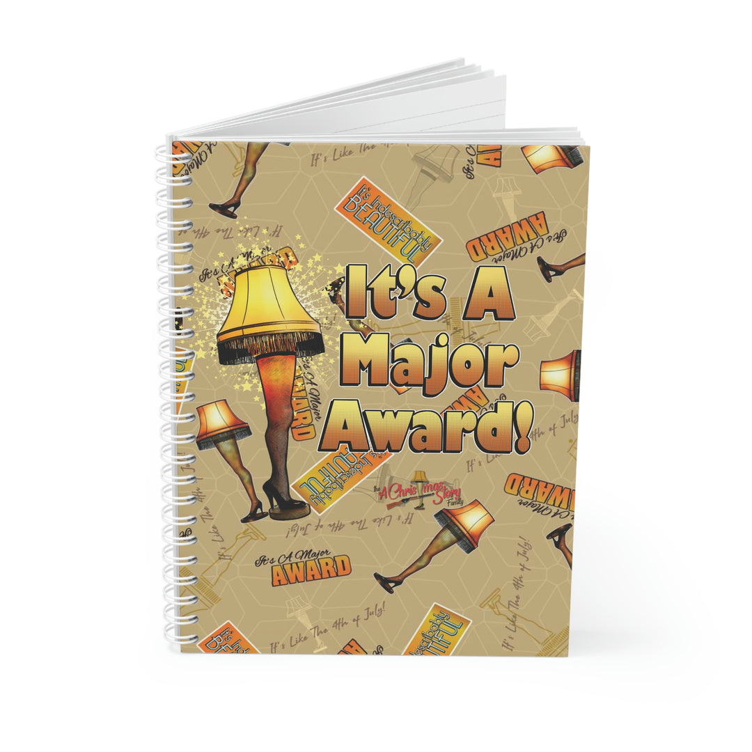 A Christmas Story "Beautiful Leg Lamp Collage" Spiral Notebook Custom Design