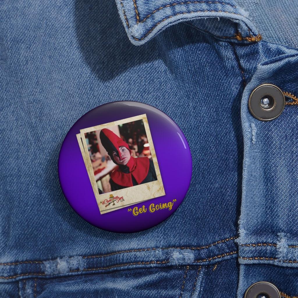 "Get Going!" Polaroid Pin Buttons