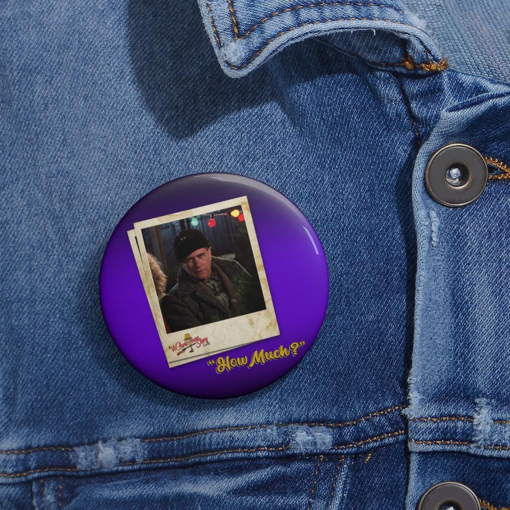 "How Much?" Polaroid Pin Buttons