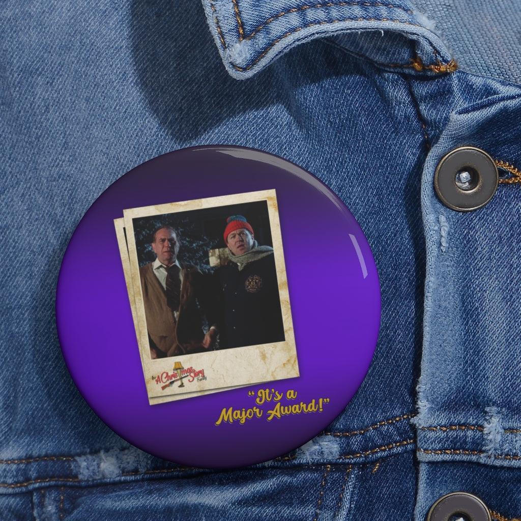 "It's A Major Award" Polaroid Pin Buttons