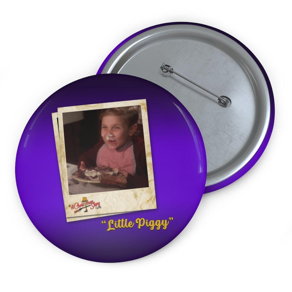 "Little Piggy" Polaroid Pin Buttons