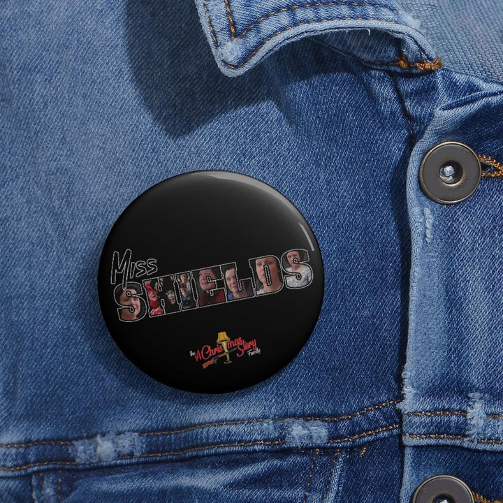 "Miss Shields Letter Collage" Pin Buttons