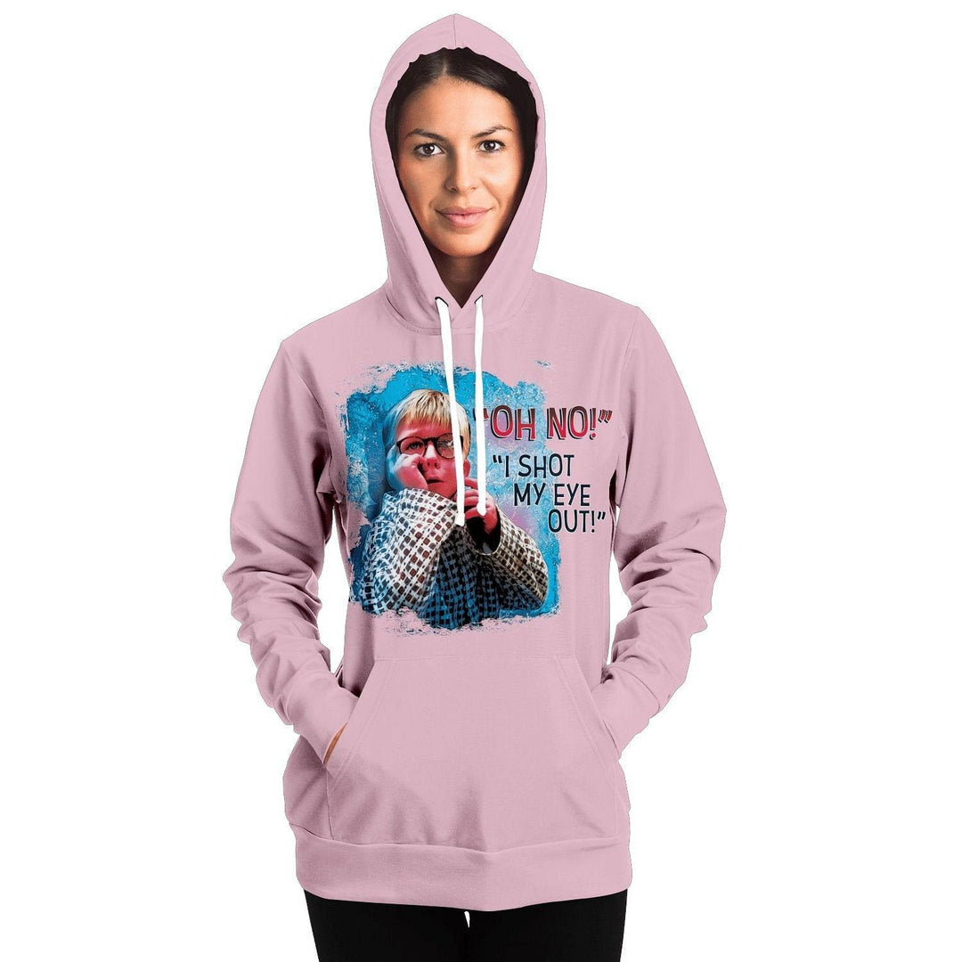 Off Pink "Oh No! I shot my eye out!" Ralphie Unisex Hoodie