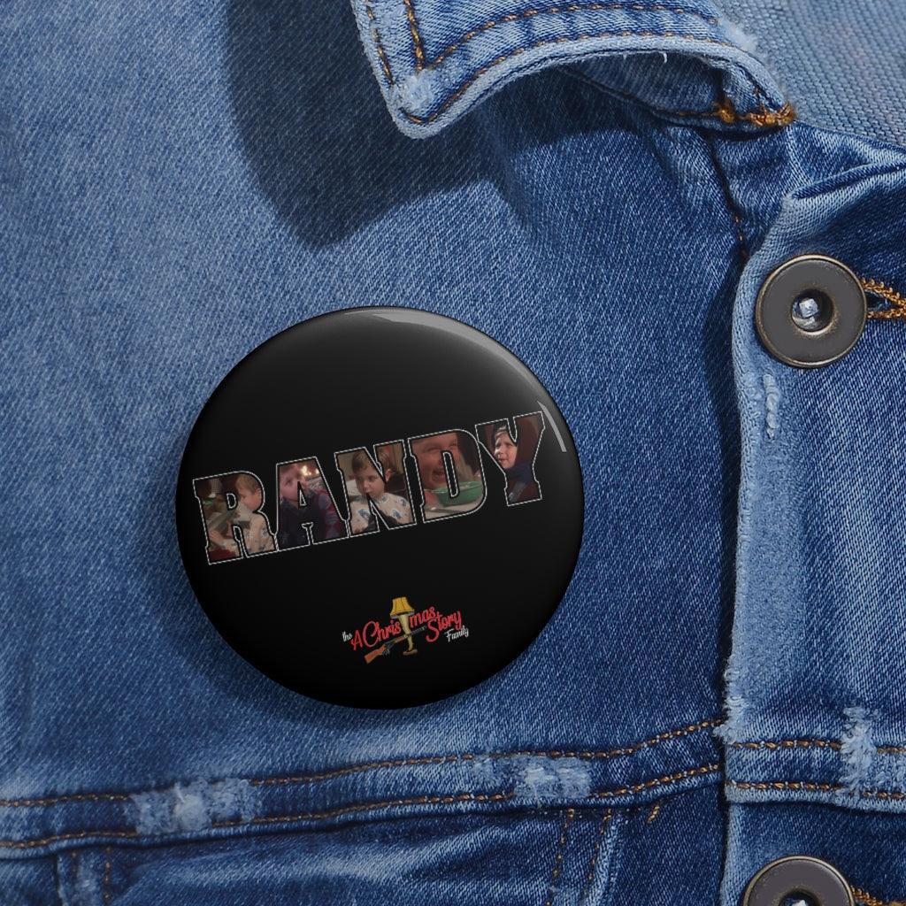 "Randy Letter Collage" Pin Buttons
