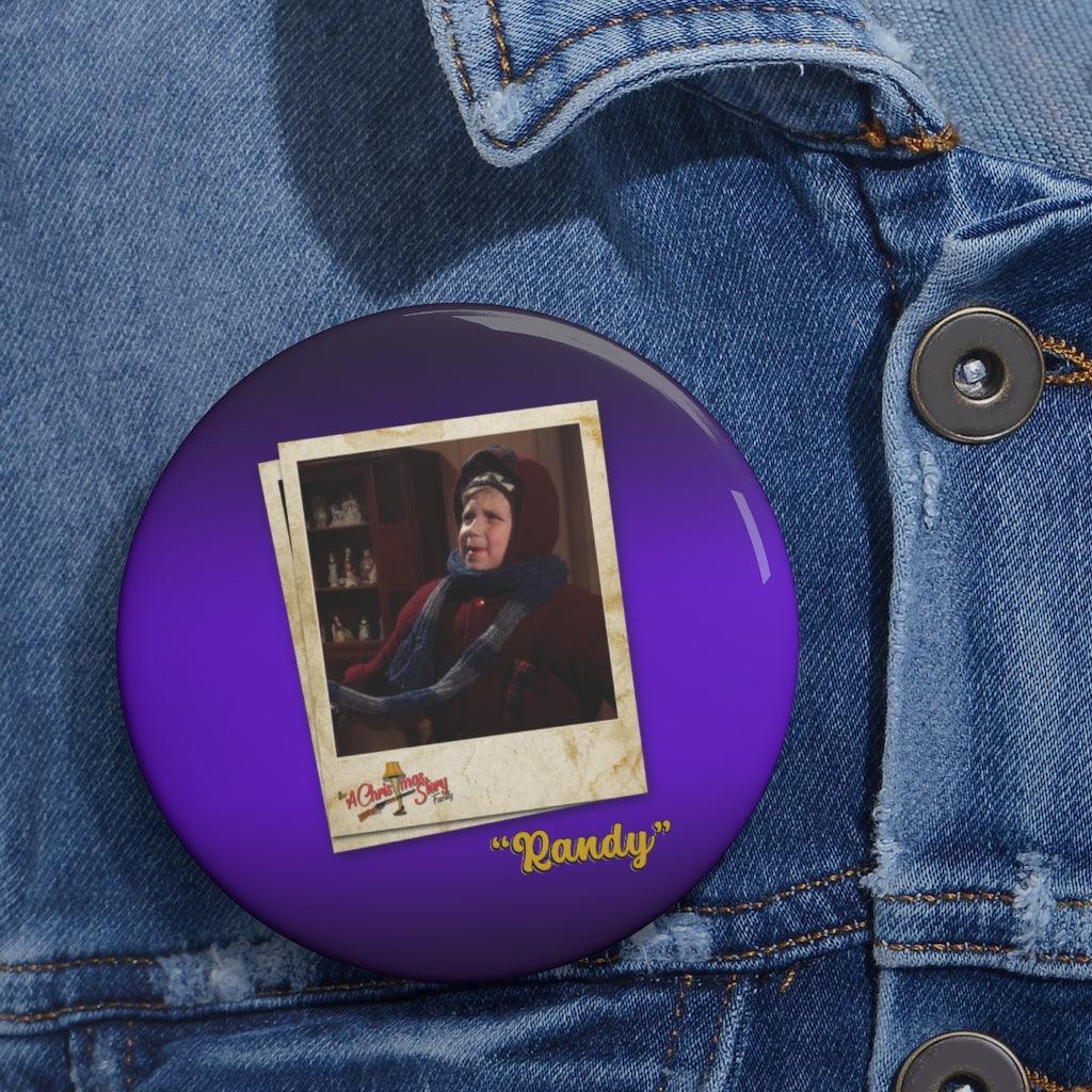 "Randy" Polaroid Pin Buttons