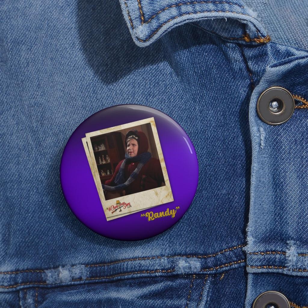 "Randy" Polaroid Pin Buttons
