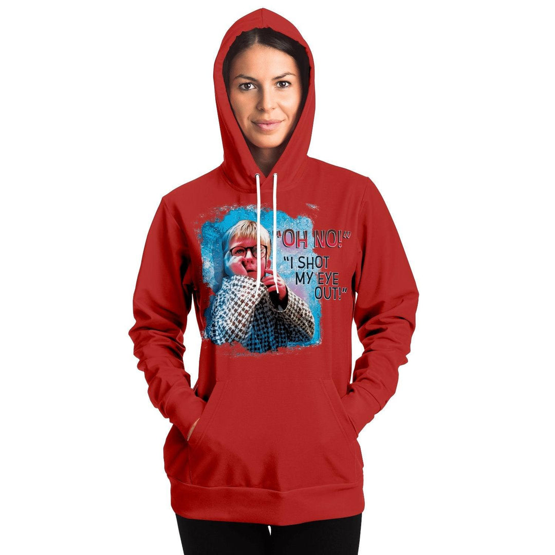 Red "Oh No! I shot my eye out!" Ralphie Unisex Hoodie