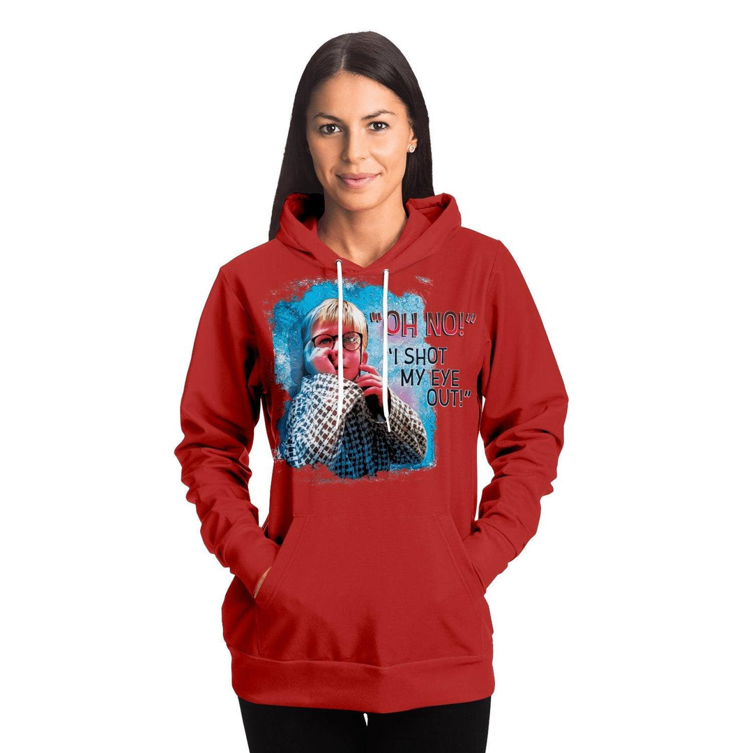 Red "Oh No! I shot my eye out!" Ralphie Unisex Hoodie