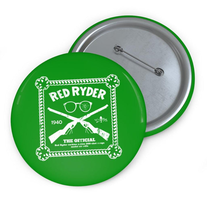 "Red Ryder Rope Border Ad" Pin Buttons