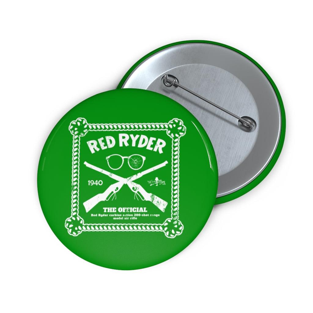 "Red Ryder Rope Border Ad" Pin Buttons