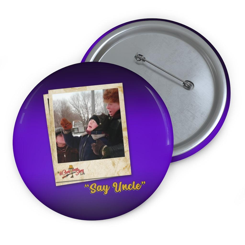 "Say Uncle" Polaroid Pin Buttons