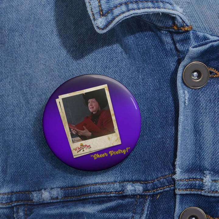 "Sheer Poetry" Polaroid Pin Buttons