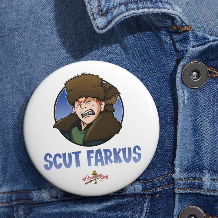 "Skut Farkus" Cartoon Pin Button