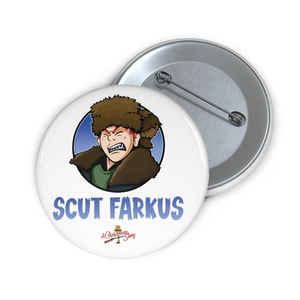"Skut Farkus" Cartoon Pin Button