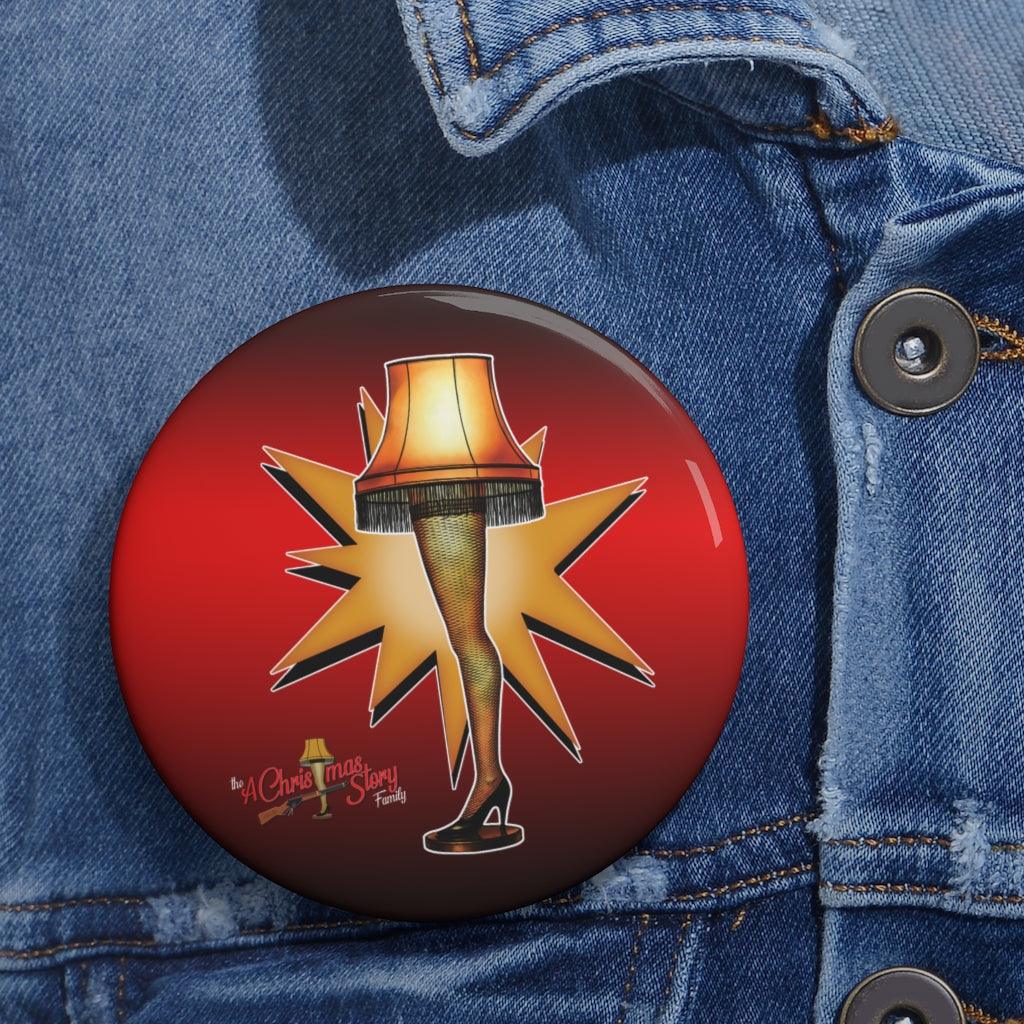"Starburst Leg Lamp" Pin Buttons