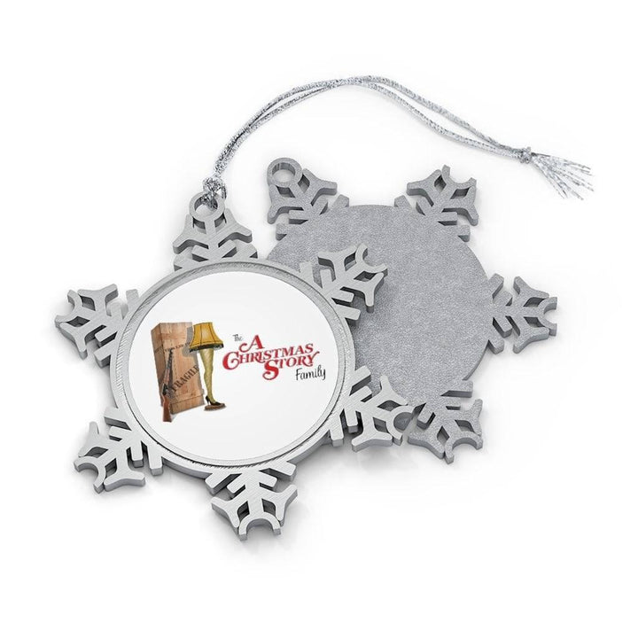 The "A Christmas Story Family" Pewter Snowflake Ornament