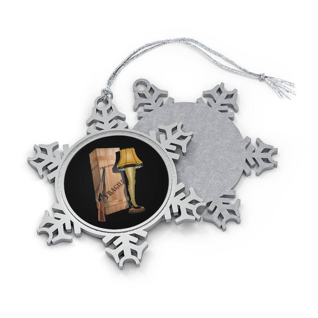 The "A Christmas Story Family" Pewter Snowflake Ornament