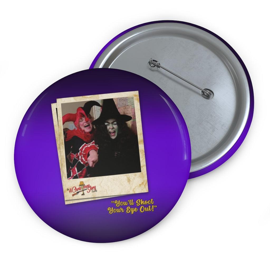 "The Mom & Miss Shields" Polaroid Pin Buttons